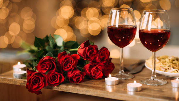 Bunga Dengan Anggur Merah
